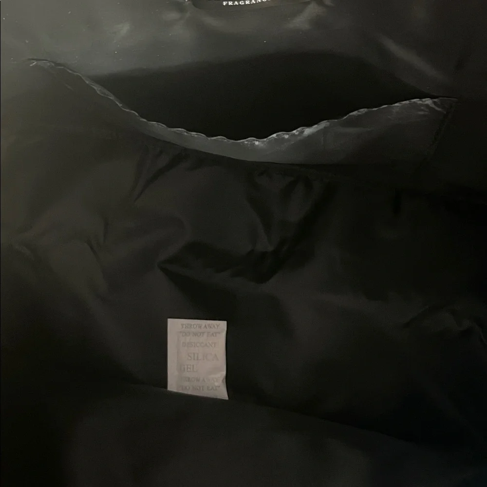Ralph Lauren Faux Leather Large Black Duffle Bag With Bag Tag-NWT
